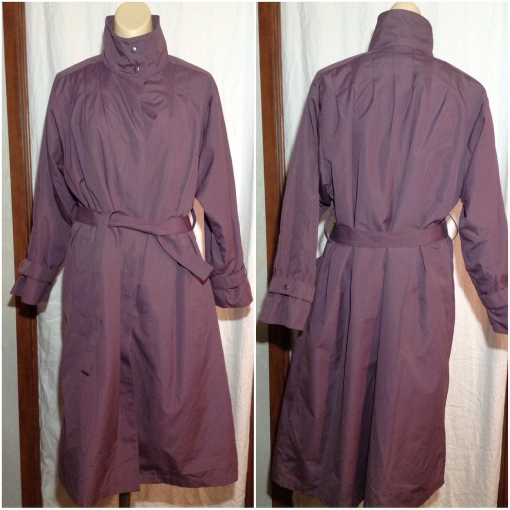Womens Vtg Size 10P London Towne Lined Trench Coat